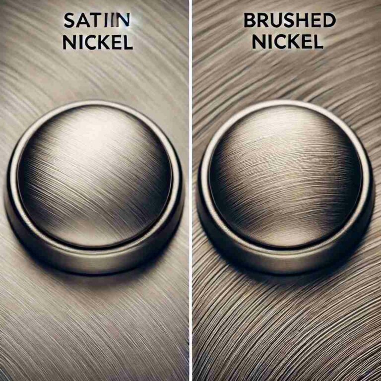 brushed nickel vs. satin nickel